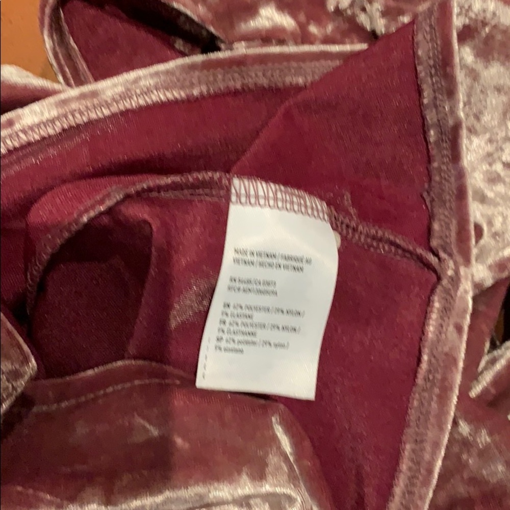 American Eagle crushed “velvet” shirt sz Small - Picture 8 of 8
